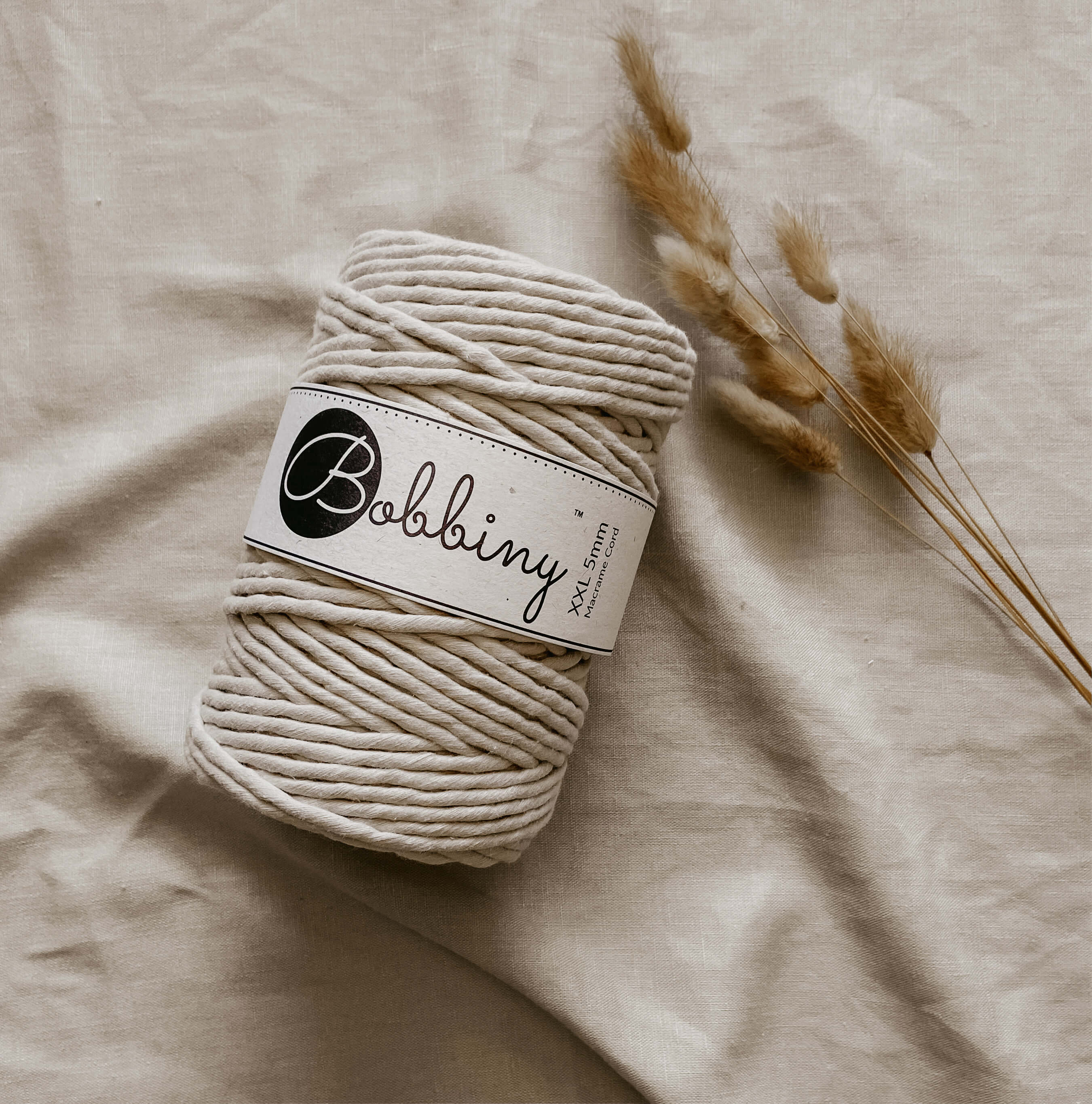 Bobbiny 9mm Cotton String Recycled Cord Macrame / Weaving / Fibre Arts 