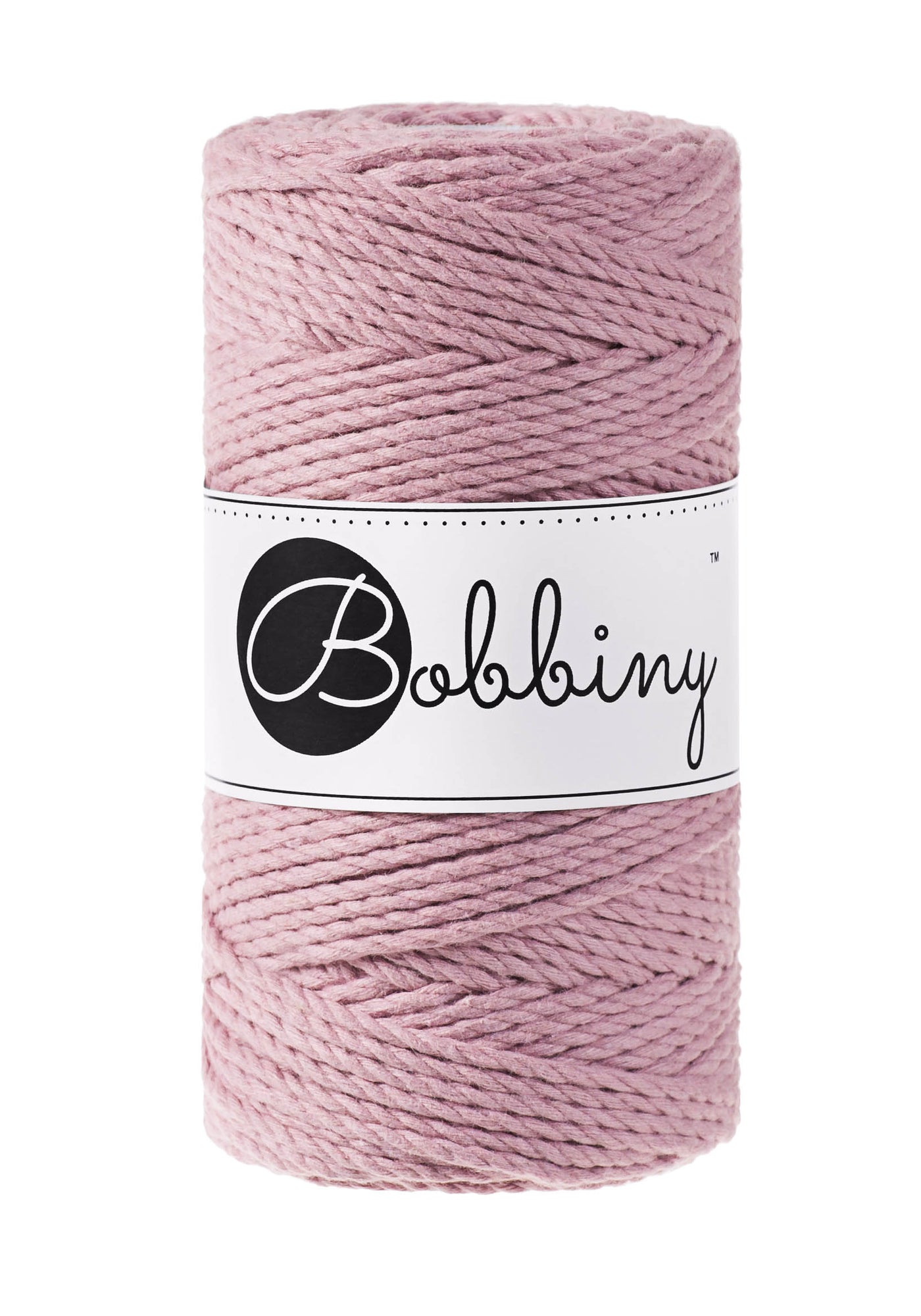 This superb new product from Bobbiny is the latest addition to their gorgeous range of products.  Made from 100% recycled cotton, it is perfect for Macrame projects due to its sturdiness. It contains no harmful dyes or chemicals and is OEKO-TEK certified.  This super soft triple twist rope also makes the most spectacular fringes and tassels.  Length: 100m (108 Yards)  Weight: 400gms  Contains 60 Fibres ( 3x20 )  Also available in 5mm