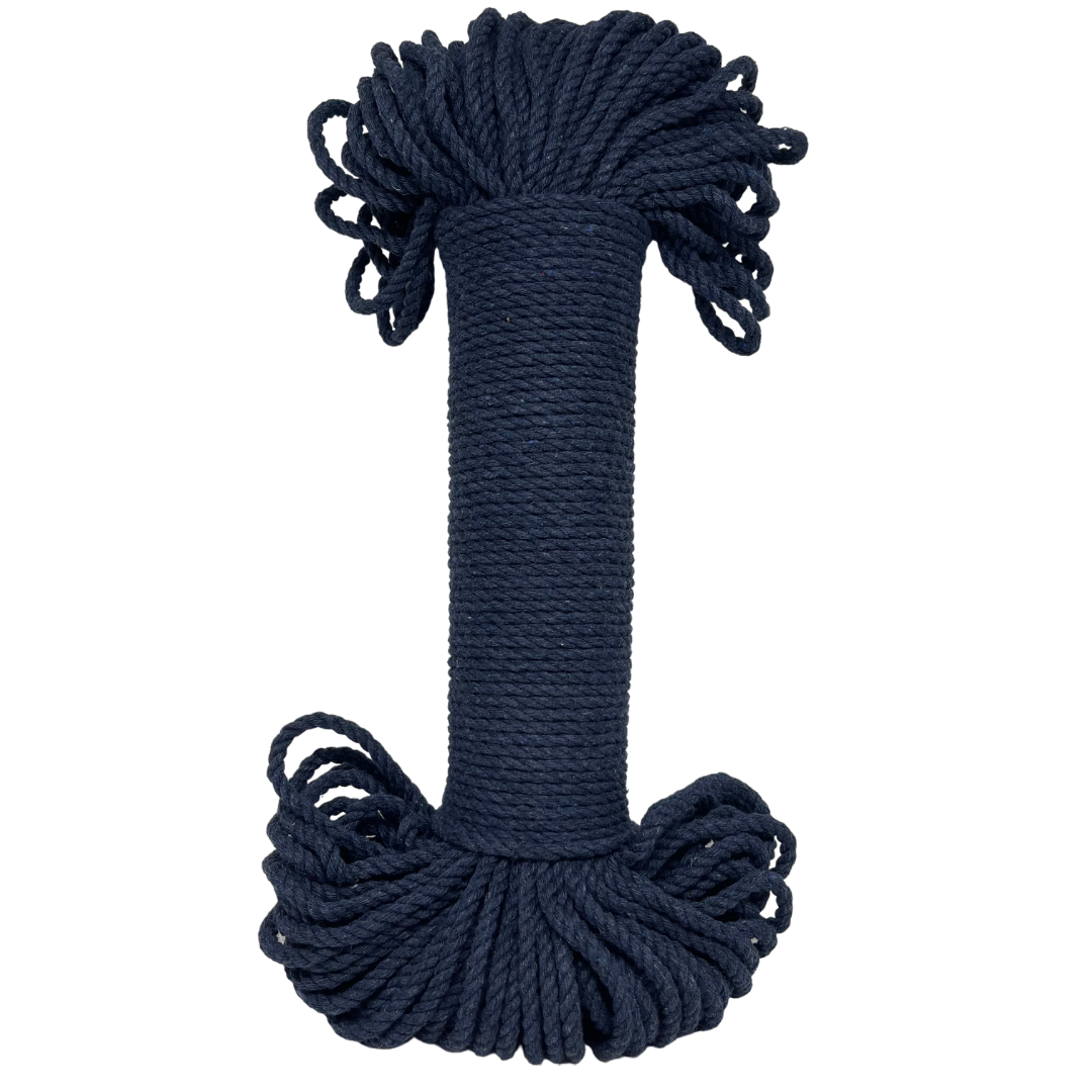 We welcome the band new 100% recycled Cotton Soft Macrame Ropes, available in the ever popular 4mm width, this time in a convenient bundle! Plenty on board for approxiatley 2 plant hangers depending on your pattern.**  Recycled has been the ethos of Adelaide Hills Yarn Co since its inception in 2016 and adding a 100% recycled macrame product to the range is a necessary step towards providing our valued customers with the range that they desire.