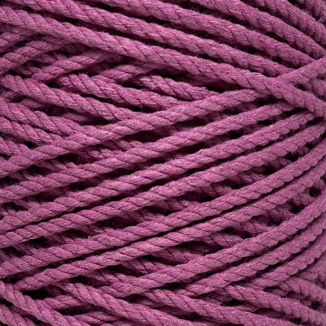 These 100% smooth cotton ropes are a fantastic addition to your fibre collection and are perfect for projects such as plant hangers or pieces that require that little bit of extra guts!  Ethically sourced, produced and rolled onto a recycled cone for the sustainable conscious mind and heart.  Unravel your rope to reveal a beautiful wavy fringe.  Oeko-Tex Certified  3ply/4mm/approx 500gms/approx 85m