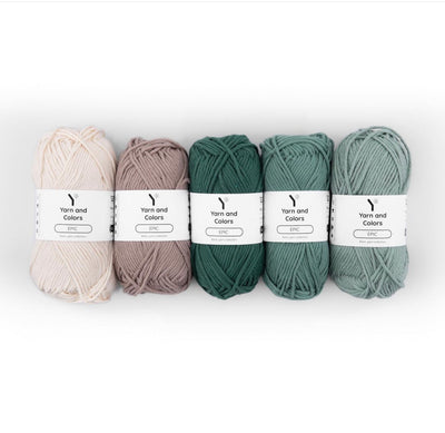 A gorgeous new addition the the Yarn Co. family is the EPIC Yarn & Colors 100% cotton range, in so many colours, the mind boggles and the add to cart fingers are twitching!  