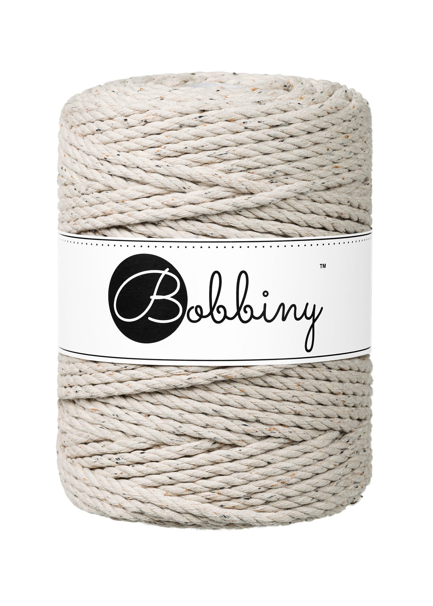 Bobbiny 3ply macrame rope in 5mm width, in leopard shade