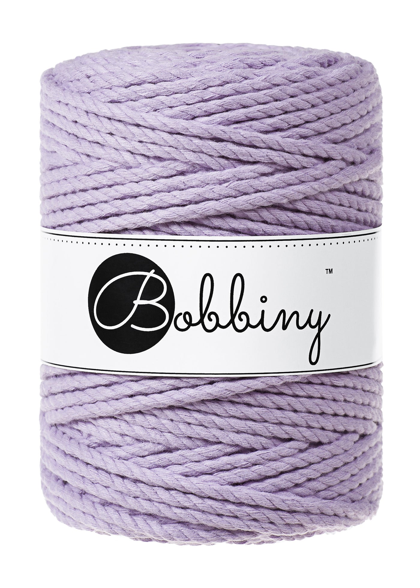 Lavender shade macrame rope 3ply 5mm