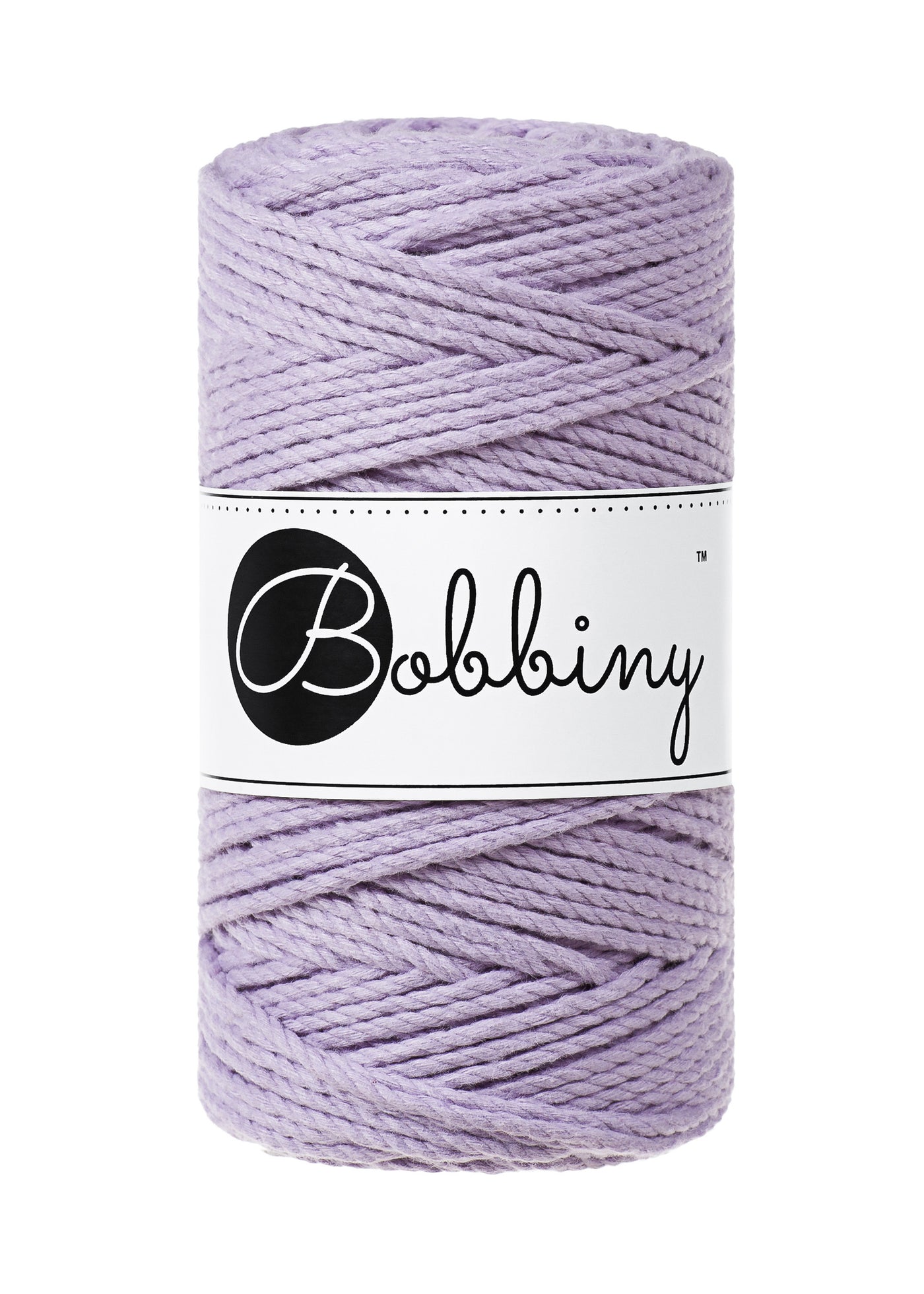 Lavender shade macrame rope 3ply 3mm 