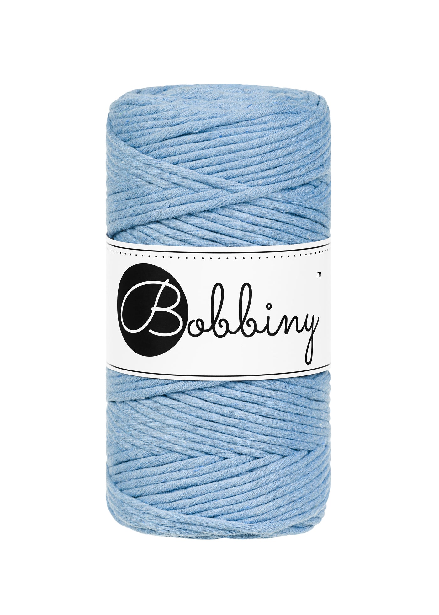 Bobbiny single twist cord in perfect blue shade