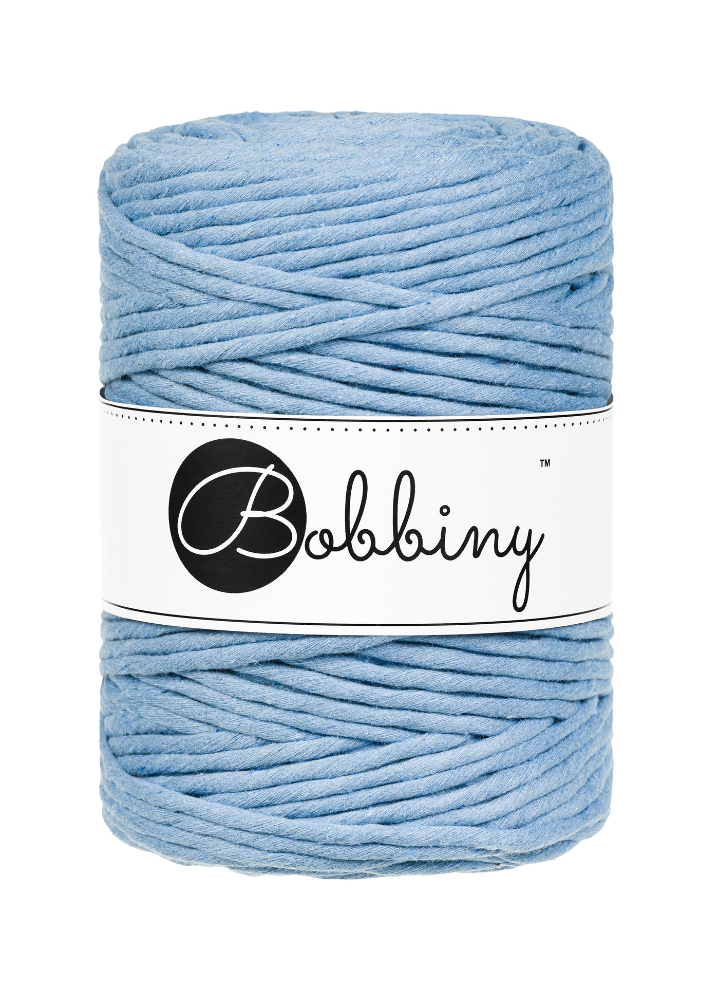 Bobbiny Single Twist Macrame Cord - Premium 5mm - Perfect Blue