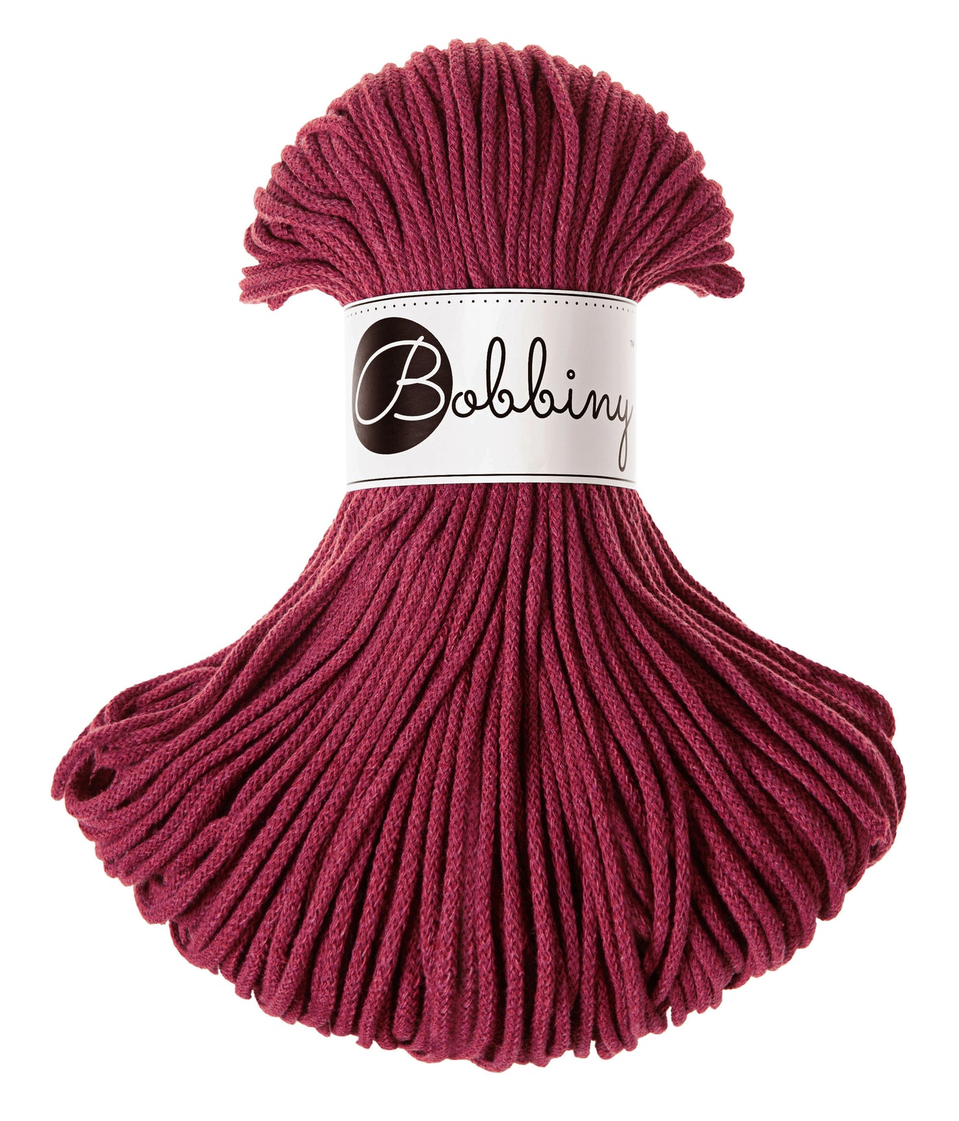 Braided cord in Wine Red shade