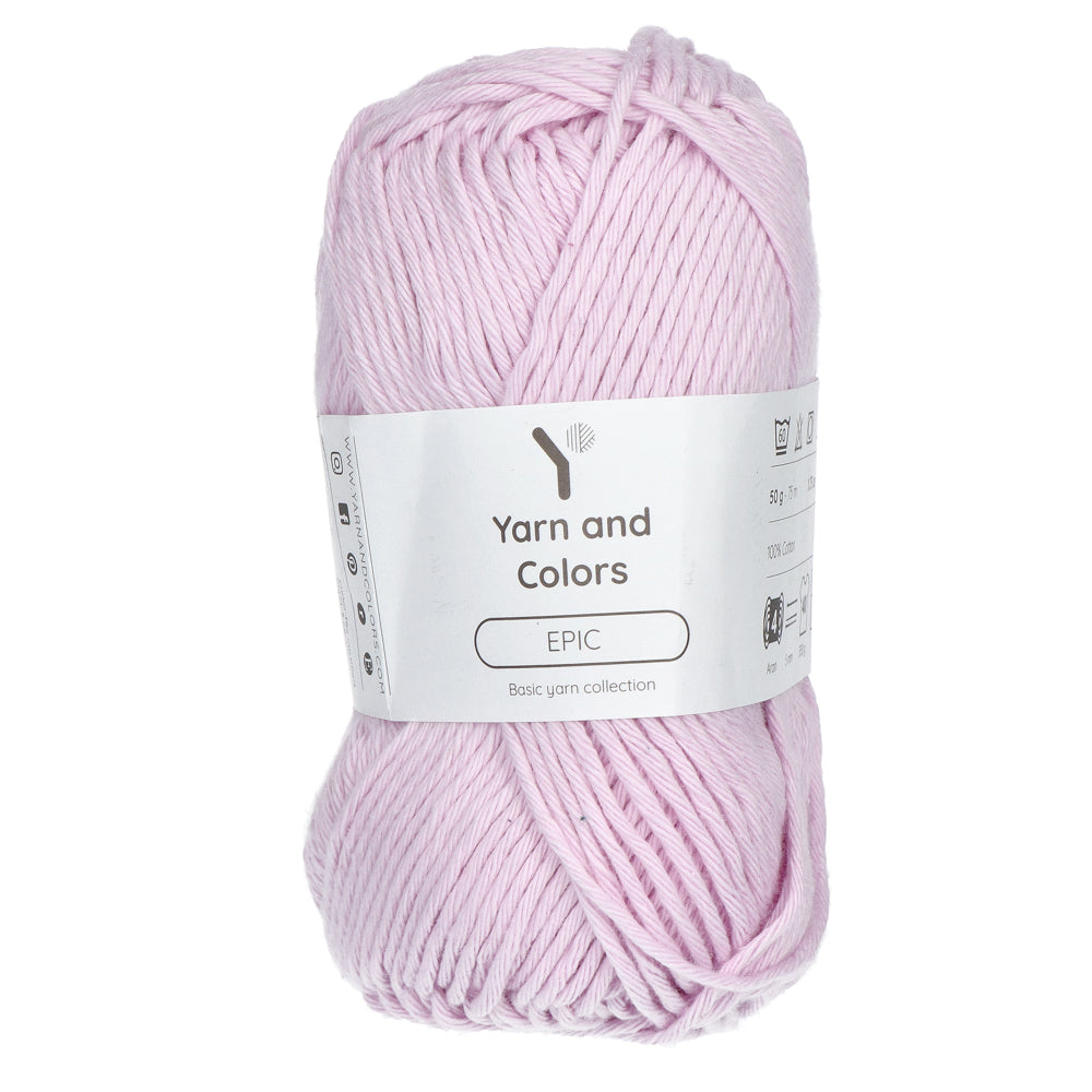 yarn & colors epic cotton is wisteria shade