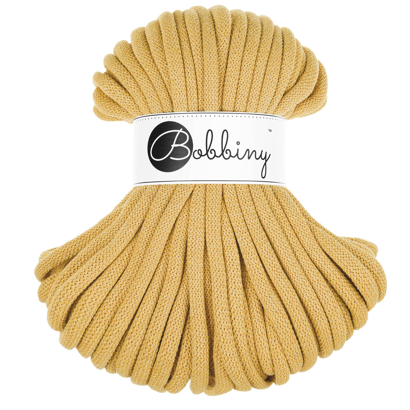 Bobbiny braided cords 9mm 30m bundle in Honey shade