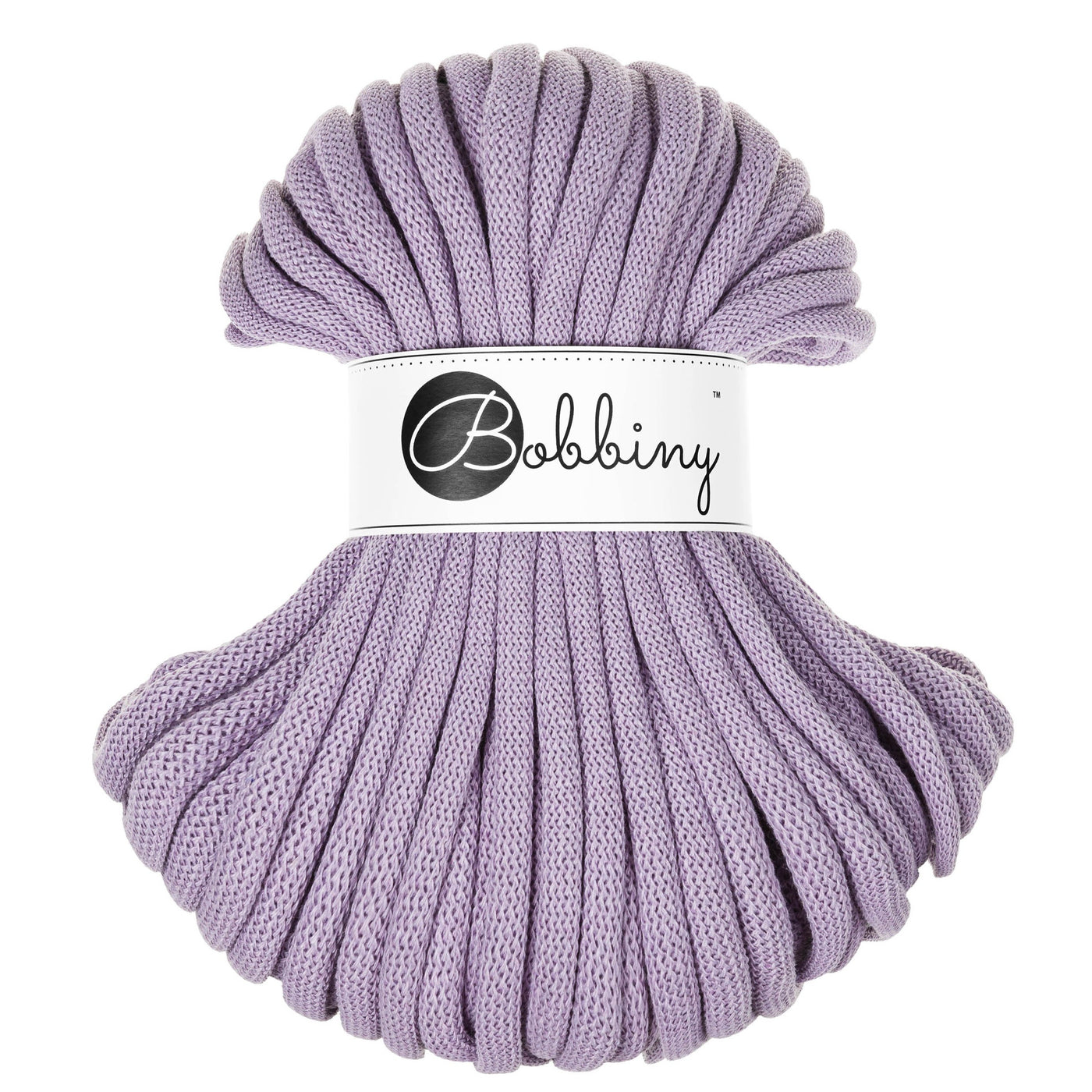 Bobbiny braided cords 9mm 30 metre bundle in Lavender shade