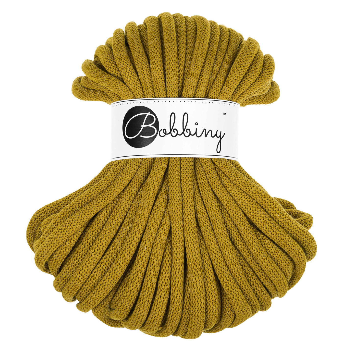 Bobbiny Braided Cords 9mm 30 metre bundle in Spicy Yellow shade