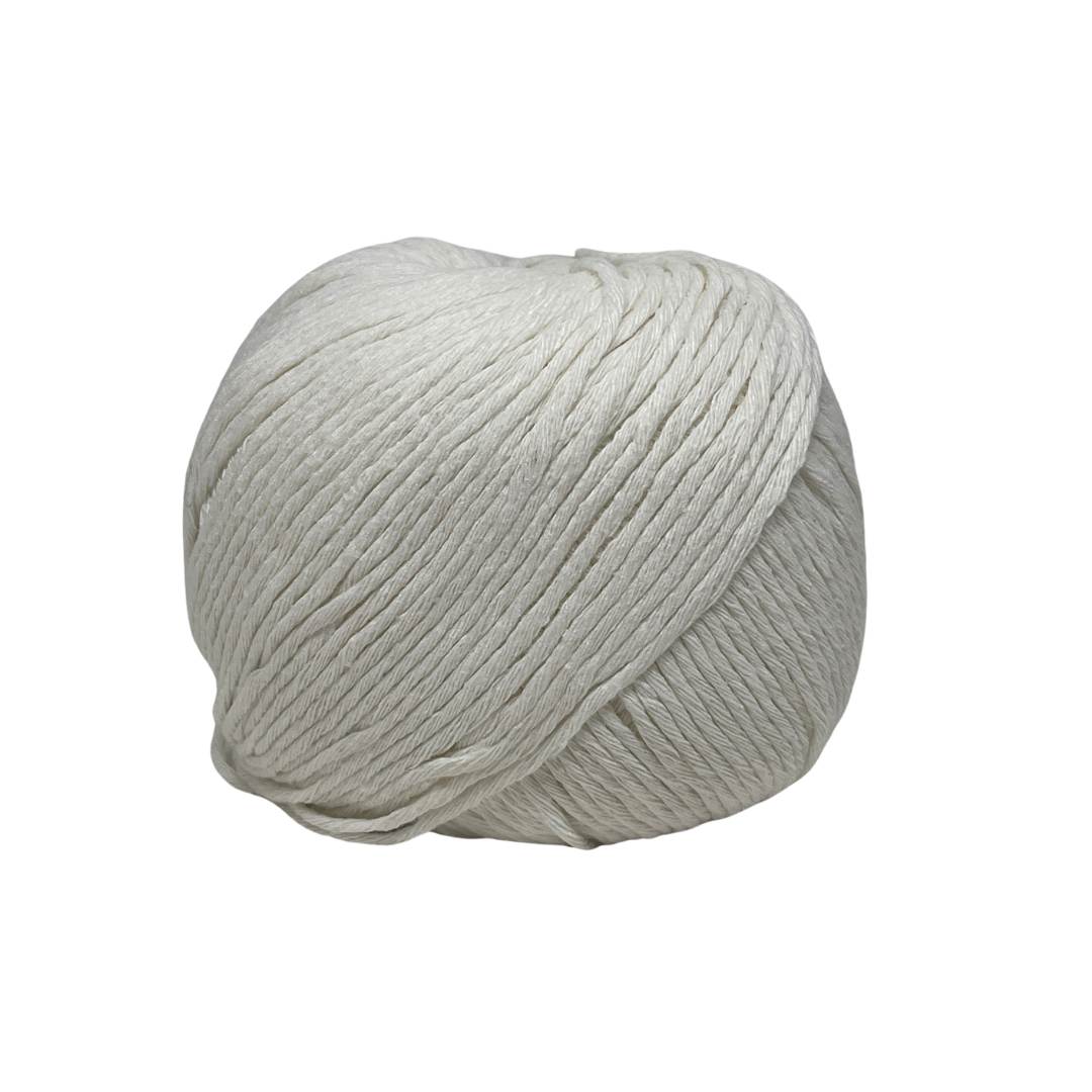 Crochet or knitting cotton in cream shade