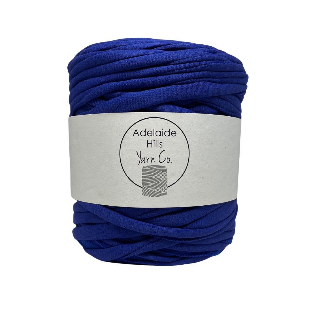 recycled tshirt yarn in resolution blue shade