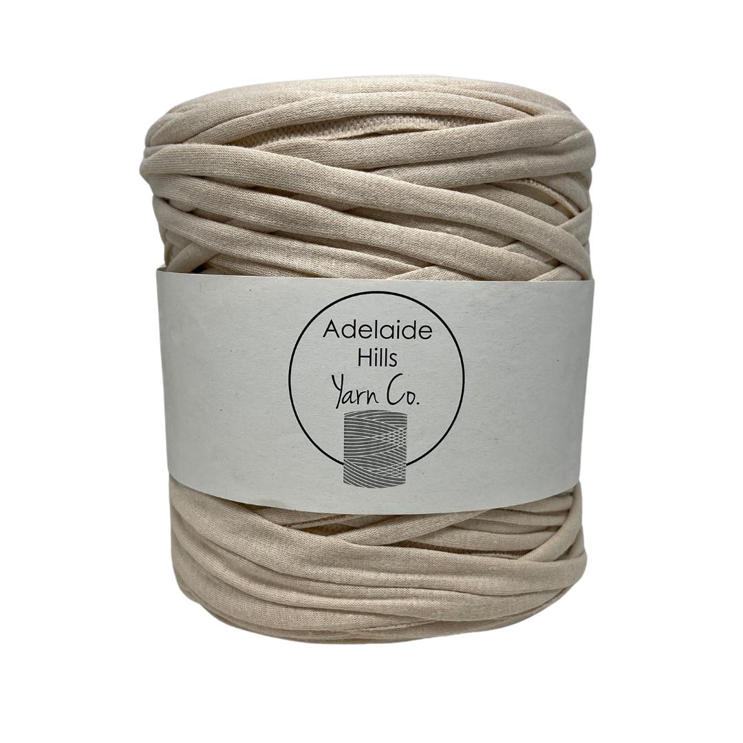 recycled tshirt yarn in stoney neutral shade 