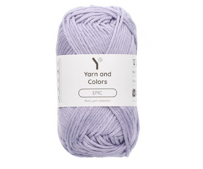 Yarn and colors epic 100% crochet or knitting cotton in Cloud shade