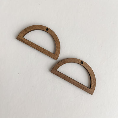 Accessories - Bamboo Earrings Small Semi Circles