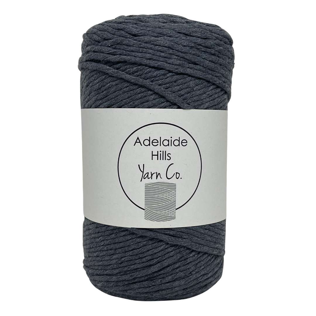 Charcoal shade chunky crochet cotton