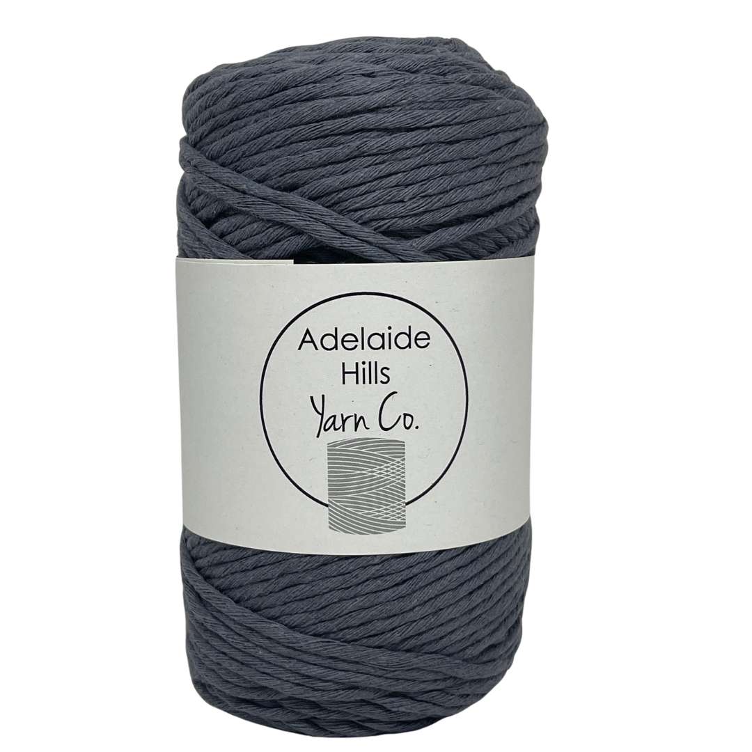 Storm grey shade chunky crochet cotton