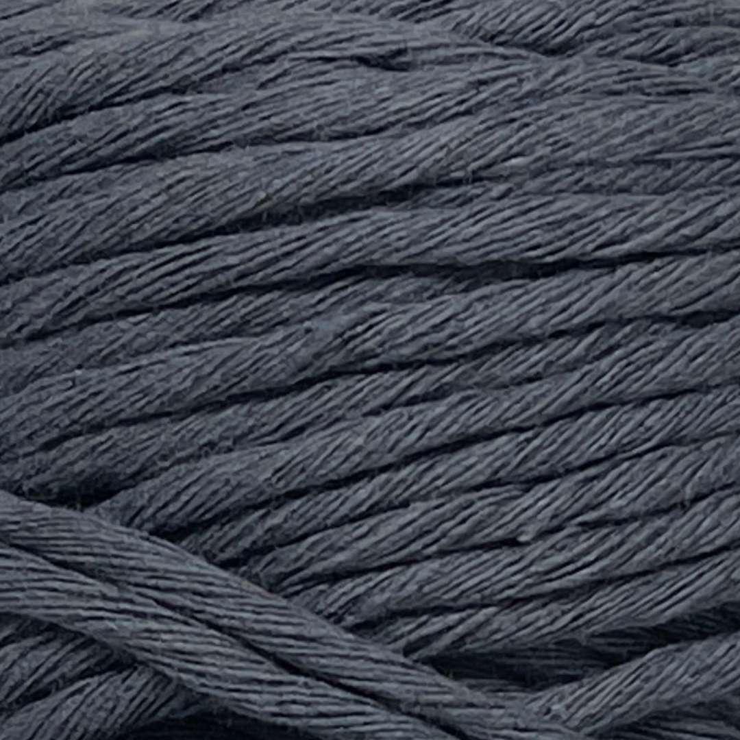storm grey shade chunky crochet cotton close up 