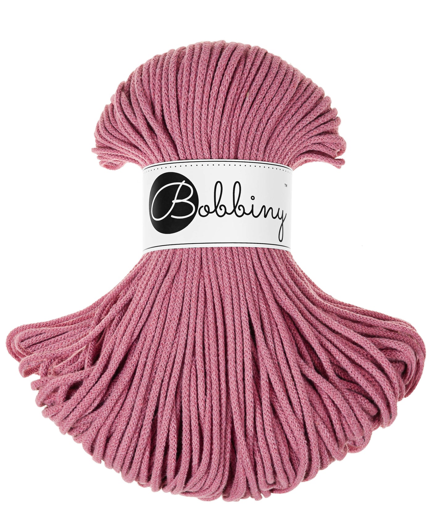 These beautiful Bobbiny cords are made in Poland from 100% recycled cottons and are non-toxic, certified safe for children and meet certified worldwide textile standards.  3mm Diameter  100 metres Length  Recommended for use with 8-10mm crochet or knitting needles  Cotton inner and outer layers
