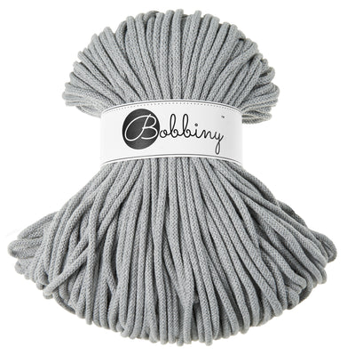 These beautiful Bobbiny cords are made in Poland from 100% recycled cottons and are non-toxic, certified safe for children and meet certified worldwide textile standards.  3mm Diameter  100 metres Length  Recommended for use with 8-10mm crochet or knitting needles.  Cotton inner and outer layers, perfect for use with Macrame, Crochet or Knitting.