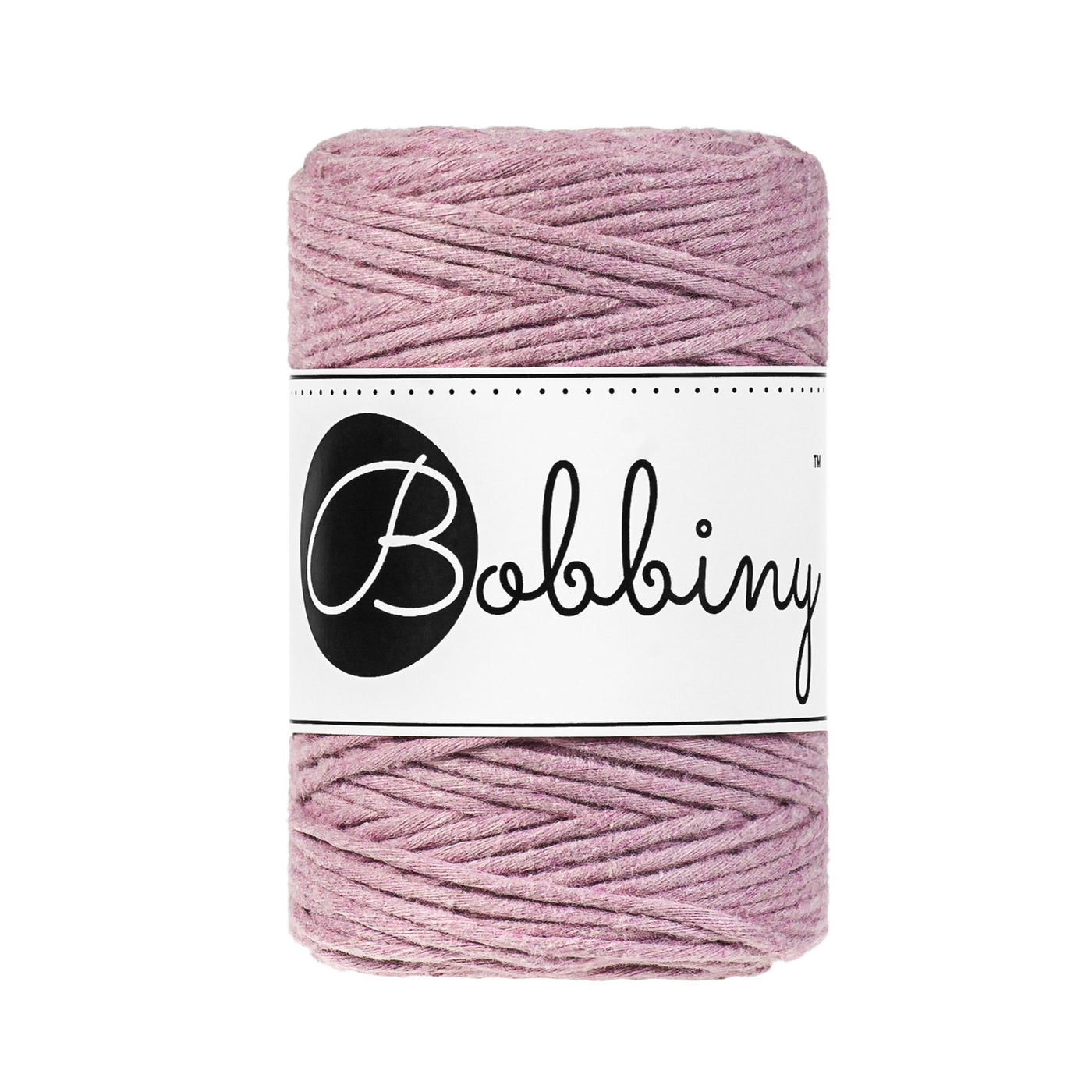 Bobbiny Single Twist Macrame Cord - Baby 1.5mm - Dusty Pink