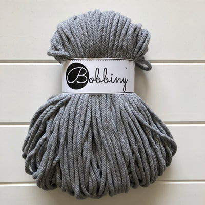 These beautiful Bobbiny ropes are made in Poland, and are non-toxic and certified safe for children, meeting certified worldwide textile standards.  5mm Diameter  100 metres Length  Recommended for use with 10-12mm crochet or knitting needles  Cotton inner and outer layers, perfect for use with Macrame, Crochet or Knitting   