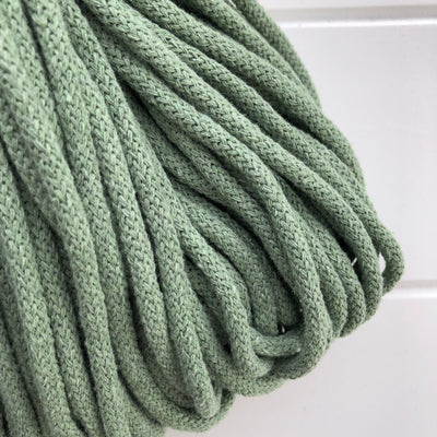 These beautiful Bobbiny ropes are made in Poland, and are non-toxic and certified safe for children, meeting certified worldwide textile standards.  5mm Diameter  100 metres Length  Recommended for use with 10-12mm crochet or knitting needles  Cotton inner and outer layers, perfect for use with Macrame, Crochet or Knitting   