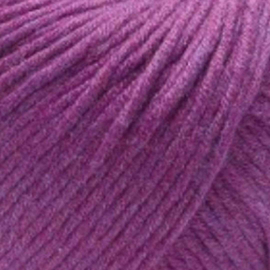 This gorgeous Glencoul Chunky yarn is ideal for quick projects and works up super fast! It has the beautiful feel and sheen of cotton but the durability of wool, making it ideal for garments such as beanies etc.  Shown here in the dreamy 'Berry Bliss' shade.  70% Merino/ 30% Cotton  Chunky/Bulky/12 ply weight  87 m (96 yards)  100 gms  Needle Size: 6.5mm  Cold machine wash, do not iron or tumble dry