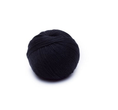 This gorgeous Glencoul Chunky yarn is ideal for quick projects and works up super fast! It has the beautiful feel and sheen of cotton but the durability of wool, making it ideal for garments such as beanies etc.  Shown here in the ever popular 'Black' shade.  70% Merino/ 30% Cotton  Chunky/Bulky/12 ply weight  87 m (96 yards)  100 gms  Needle Size: 6.5mm  Cold machine wash, do not iron or tumble dry