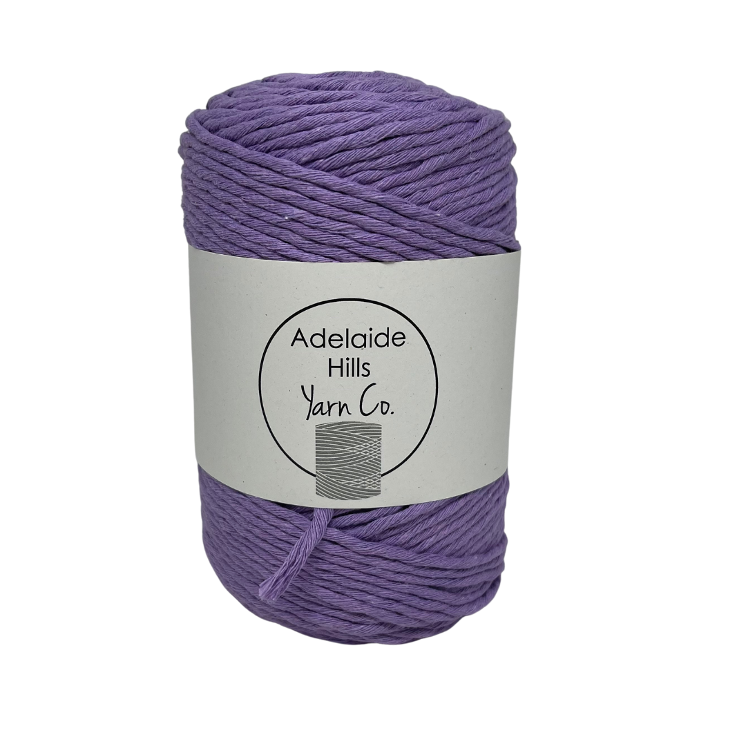 This cotton blend yarn can be put to use for crochet, weaving, knitting or even mini macrame projects, such as earrings. It is a single twist cotton made up of 100% recycled fibres.  Length: 180 metres +/-  Weight: 250gms +/-  12/14 ply, Super Bulky  Hook Size : 5-10mm hooks  Available in a huge variety of colours 