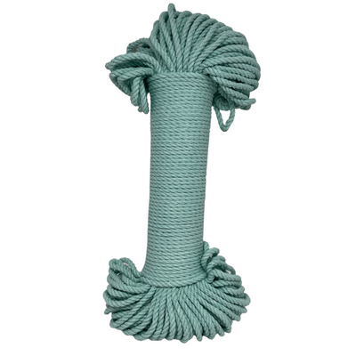We welcome the band new 100% recycled Cotton Soft Macrame Ropes, available in the ever popular 4mm width, this time in a convenient bundle! Plenty on board for approxiatley 2 plant hangers depending on your pattern.**  Recycled has been the ethos of Adelaide Hills Yarn Co since its inception in 2016 and adding a 100% recycled macrame product to the range is a necessary step towards providing our valued customers with the range that they desire.