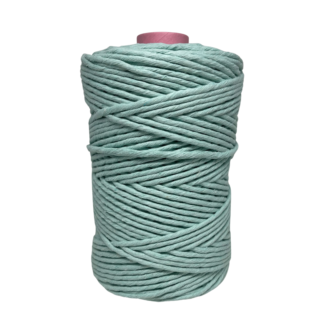 We welcome the band new 100% recycled Cotton Soft Macrame Strings, available in the ever popular 5mm and 3mm widths.  Recycled has been the ethos of Adelaide Hills Yarn Co since its inception in 2016 and adding a 100% recycled macrame product to the range is a necessary step towards providing our valued customers with the range that they desire. 