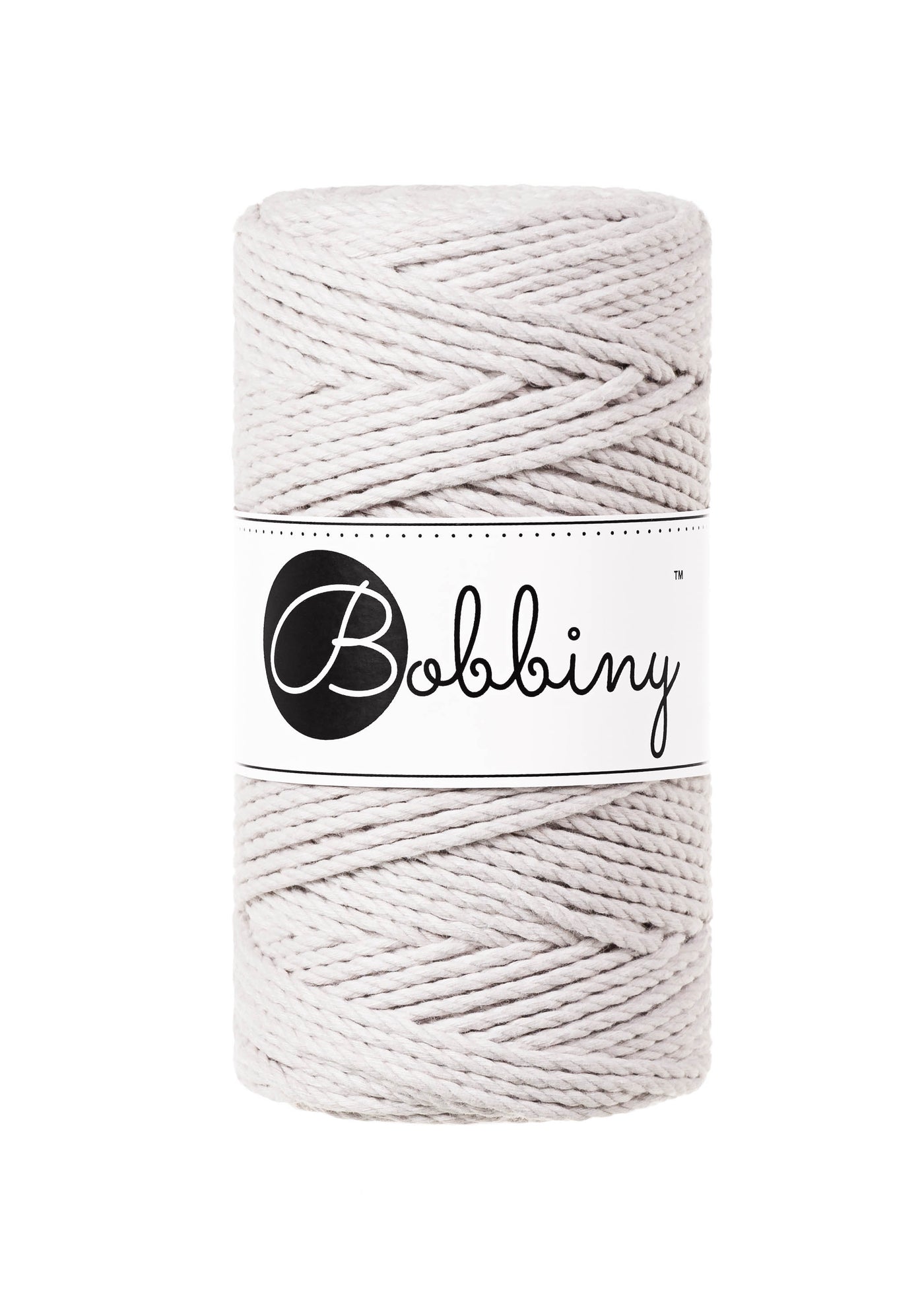 Made from 100% recycled cotton, this product is perfect for Macrame projects due to its sturdiness. It contains no harmful dyes or chemicals and is OEKO-TEK certified.  This super soft triple twist rope also makes the most spectacular fringes and tassels.  Length: 100m (108 Yards)  Weight: 400gms  Contains 60 Fibres ( 3x20 )  Also available in 5mm