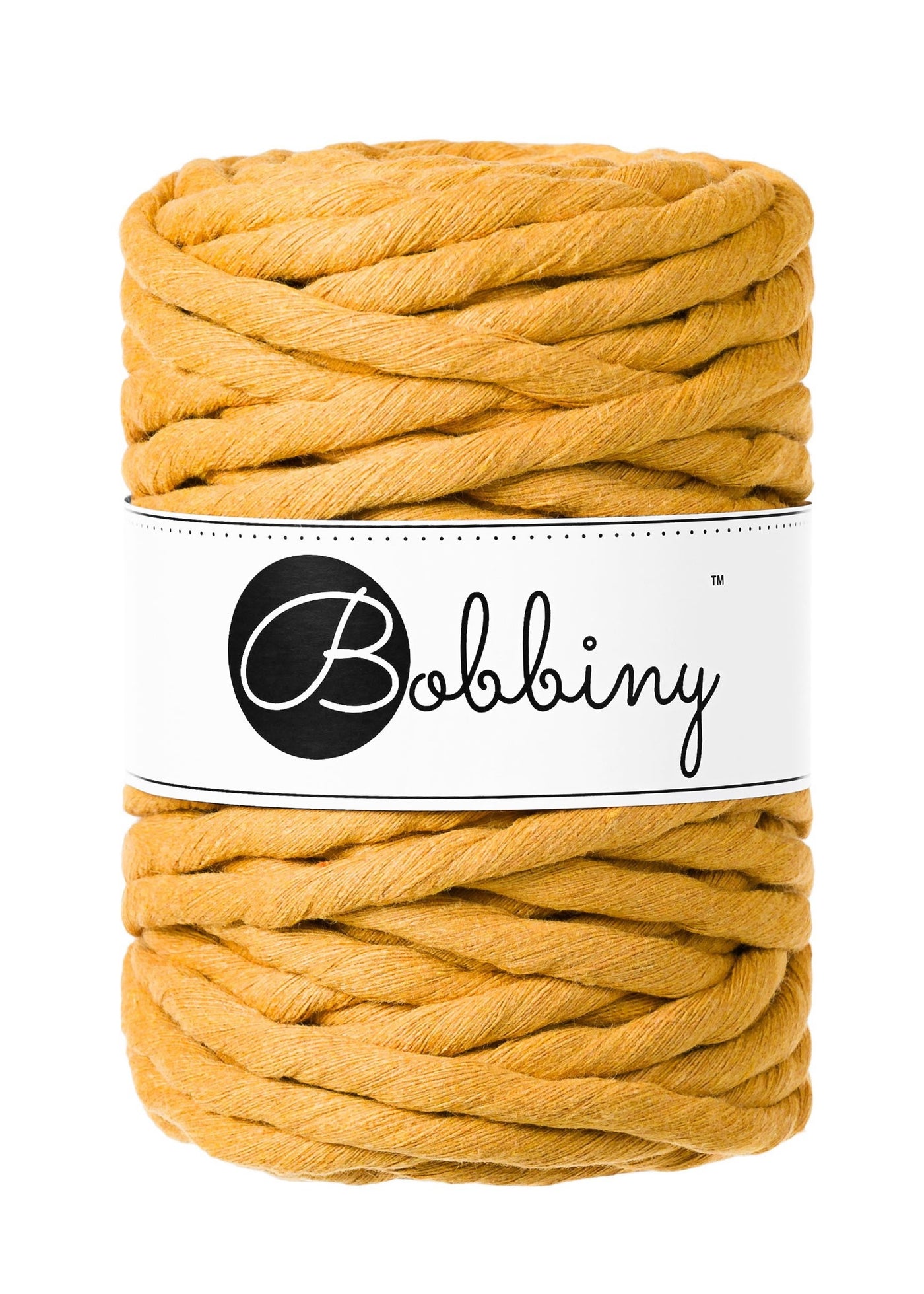 Wow! Did somebody say chunky? The new addition to the Bobbiny clan is the beautiful Single Twist 9mm Macrame Cord available in all of their signature colours!   This super soft cord is perfect for your chunky and bold projects and makes spectacular fringes and tassels.  Width 9mm  Length 30 metres  Weight 630 gms  100% recycled cotton single twist  Recyclable /Biodegradable cardboard inner spool
