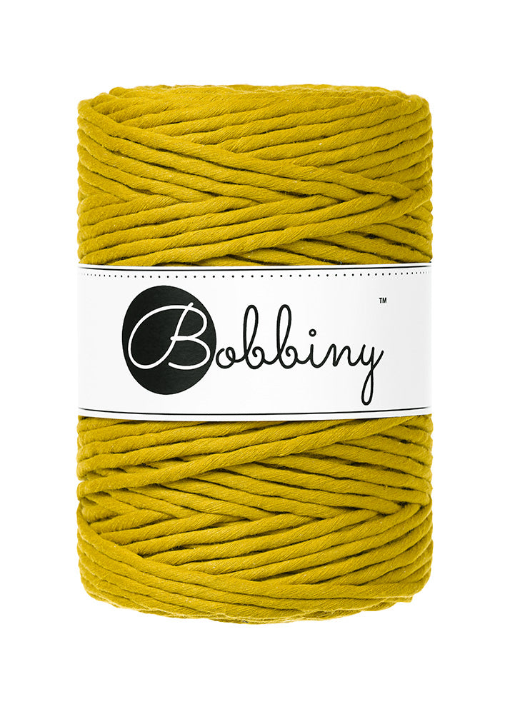 Bobbiny Single Twist Macrame Cord - Premium 5mm - Spicy Yellow