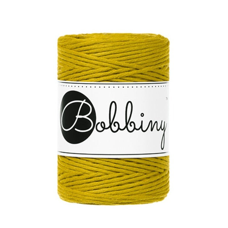 Bobbiny Single Twist Macrame Cord - Baby 1.5mm - Spicy Yellow