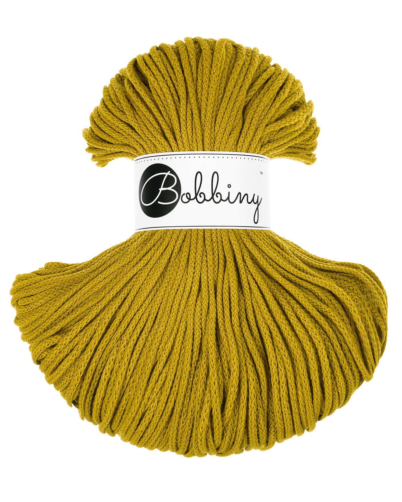 Bobbiny Braided Cords - Junior 3mm - Spicy Yellow