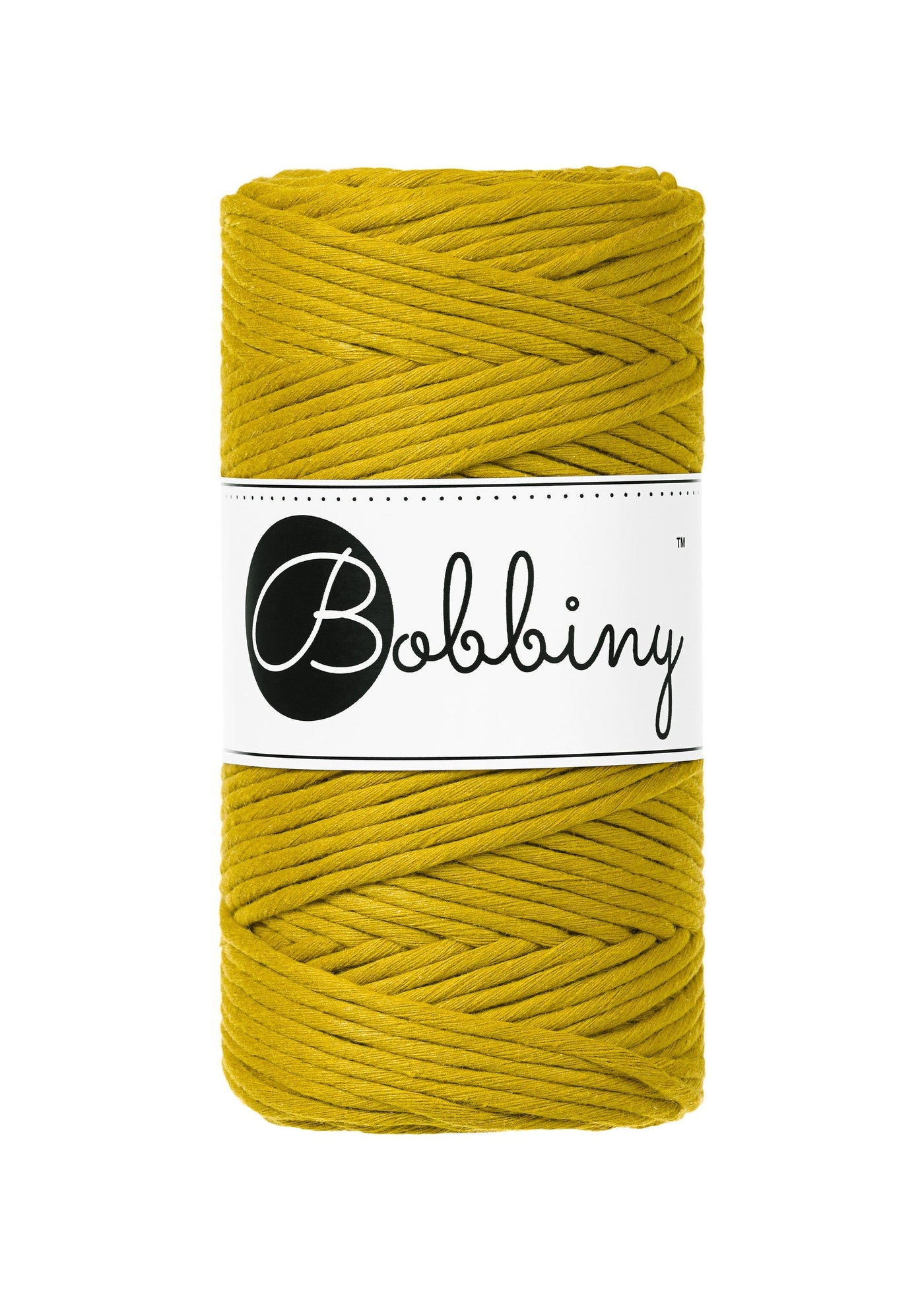 Bobbiny Single Twist Macrame Cord - Premium 3mm - Spicy Yellow
