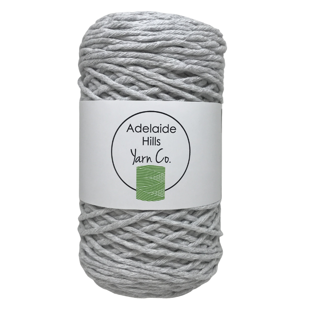 Where can I find Big Cotton BLACKS/GREYS Smoke? This cotton blend yarn can be put to use for crochet, weaving, knitting or even mini macrame projects. +/- 180 metres in length and consisting of 80% cotton fibres. 12/14 ply, Super Bulky, perfect for use with 5mm - 10mm hooks.