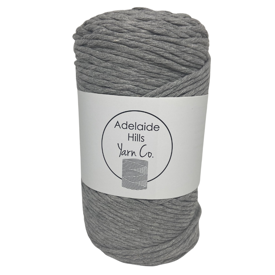 Where can I find Big Cotton BLACKS/GREYS Steel? This cotton blend yarn can be put to use for crochet, weaving, knitting or even mini macrame projects. +/- 180 metres in length and consisting of 80% cotton fibres. 12/14 ply, Super Bulky, perfect for use with 5mm - 10mm hooks.