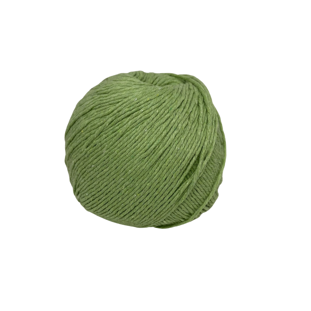 Our Little Cotton will bring your finer projects to life, such as amigurumi, face scrubbies or even mini macrame. This cotton blend is made from 100% recycled fibres.  Weight: 100gms +/-  170 metres/ approx 185 yards  Recommended 3-4mm crochet hook or knitting needles  Approx 5ply/sport weight   Available in a variety of colours.