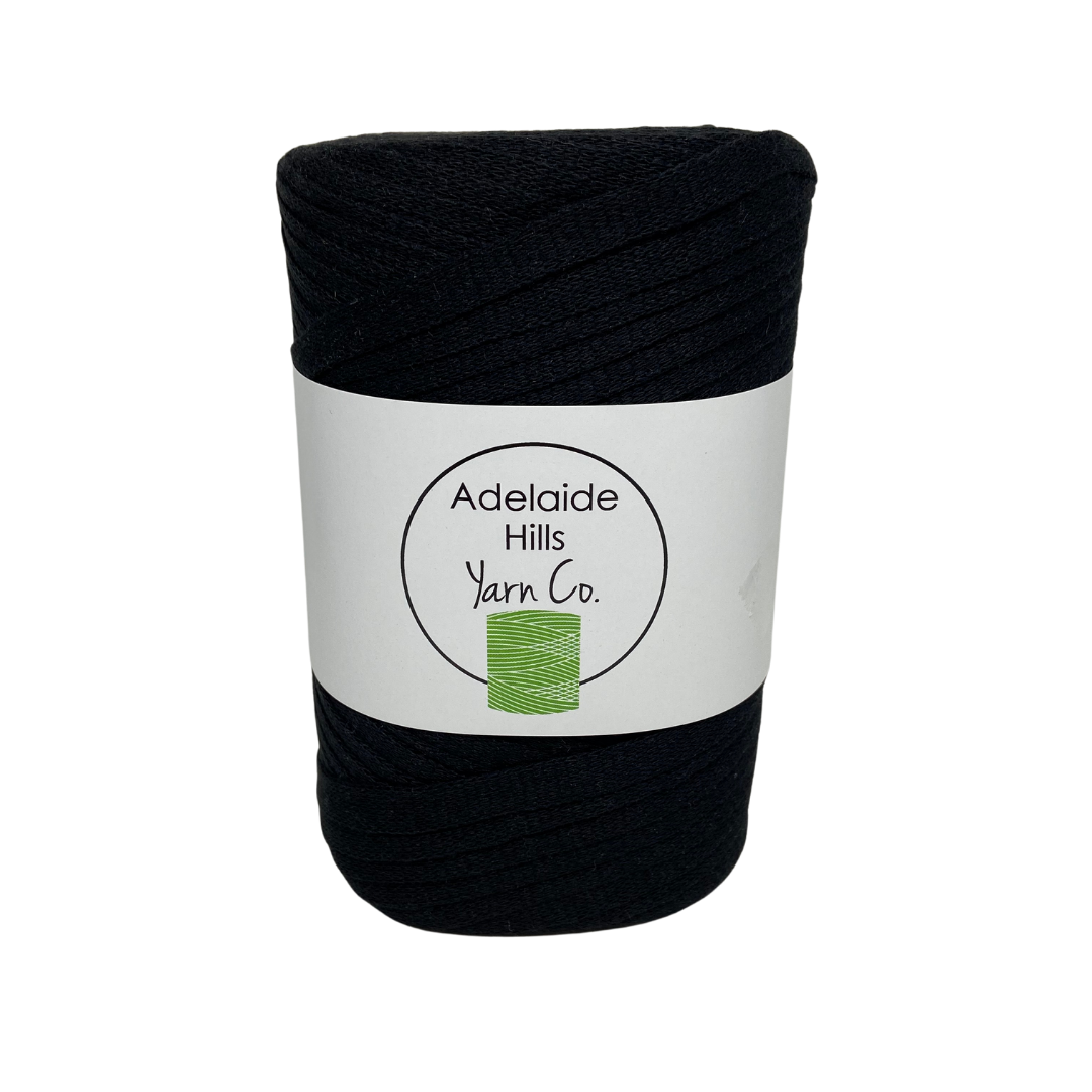 Our Ribbon Yarn is a beautifully soft woven tape-like fibre perfect for use with crochet, knitting, weaving or any fibre art. Made from 100% recycled fibres.   Length: 130metres +/-  Weight: 250gms +/-  For use with approx 7mm or above hooks depending on your project