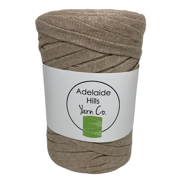 Where can I find Ribbon Yarn WHITES/NEUTRALS Coffee?Our Ribbon Yarn is a beautifully soft woven tape-like fibre perfect for use with crochet, knitting, weaving or any fibre art. Made from 100% recycled fibres.   Length: 130metres +/-  Weight: 250gms +/-  For use with approx 7mm or above hooks depending on your project