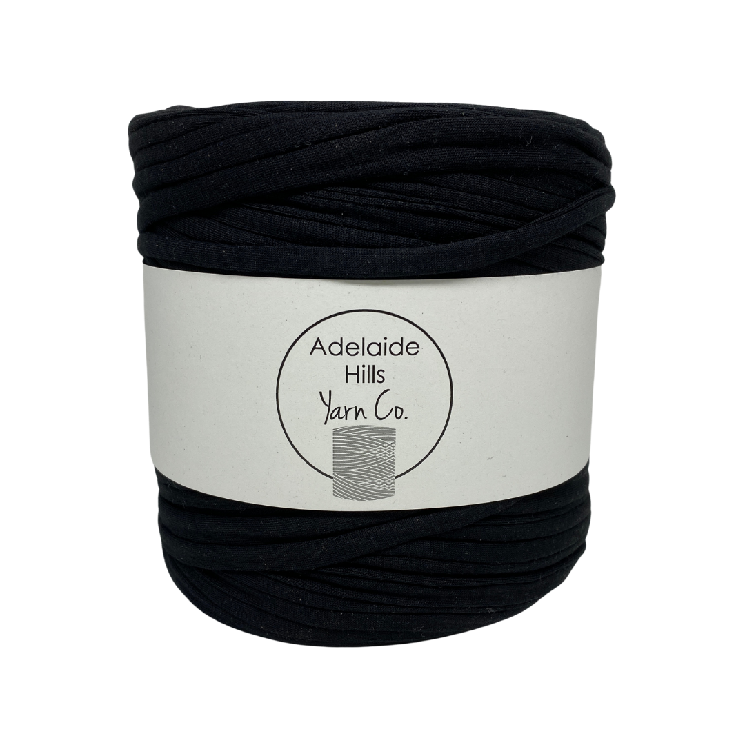 This range of T-Shirt yarn weighs approx between 600 - 800gms, and contains approx 100-140 metres. It has been salvaged as left overs from the textile and fashion industry. We recommend using a size 10-15mm crochet hook, or size 10mm or above knitting needles. 