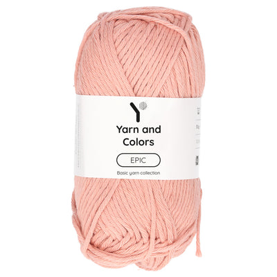 Rose pink shade cotton with yarn and colors epic label attached